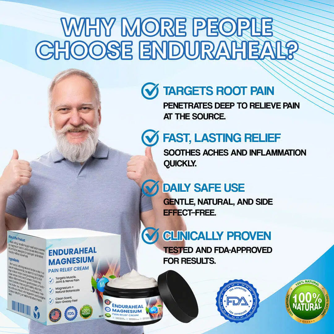 Avanoo™ EnduraHeal Magnesium Pain Relief Cream (Treats Arthritis, Neuropathy, Rheumatism, Sports Injuries & More)