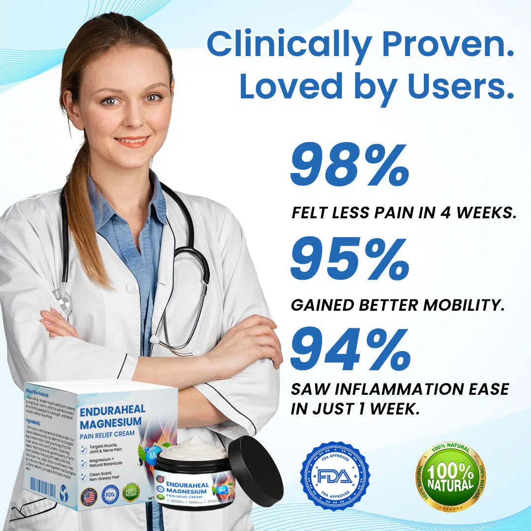 Avanoo™ EnduraHeal Magnesium Pain Relief Cream (Treats Arthritis, Neuropathy, Rheumatism, Sports Injuries & More)