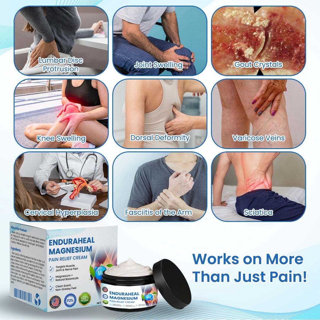 Avanoo™ EnduraHeal Magnesium Pain Relief Cream (Treats Arthritis, Neuropathy, Rheumatism, Sports Injuries & More)