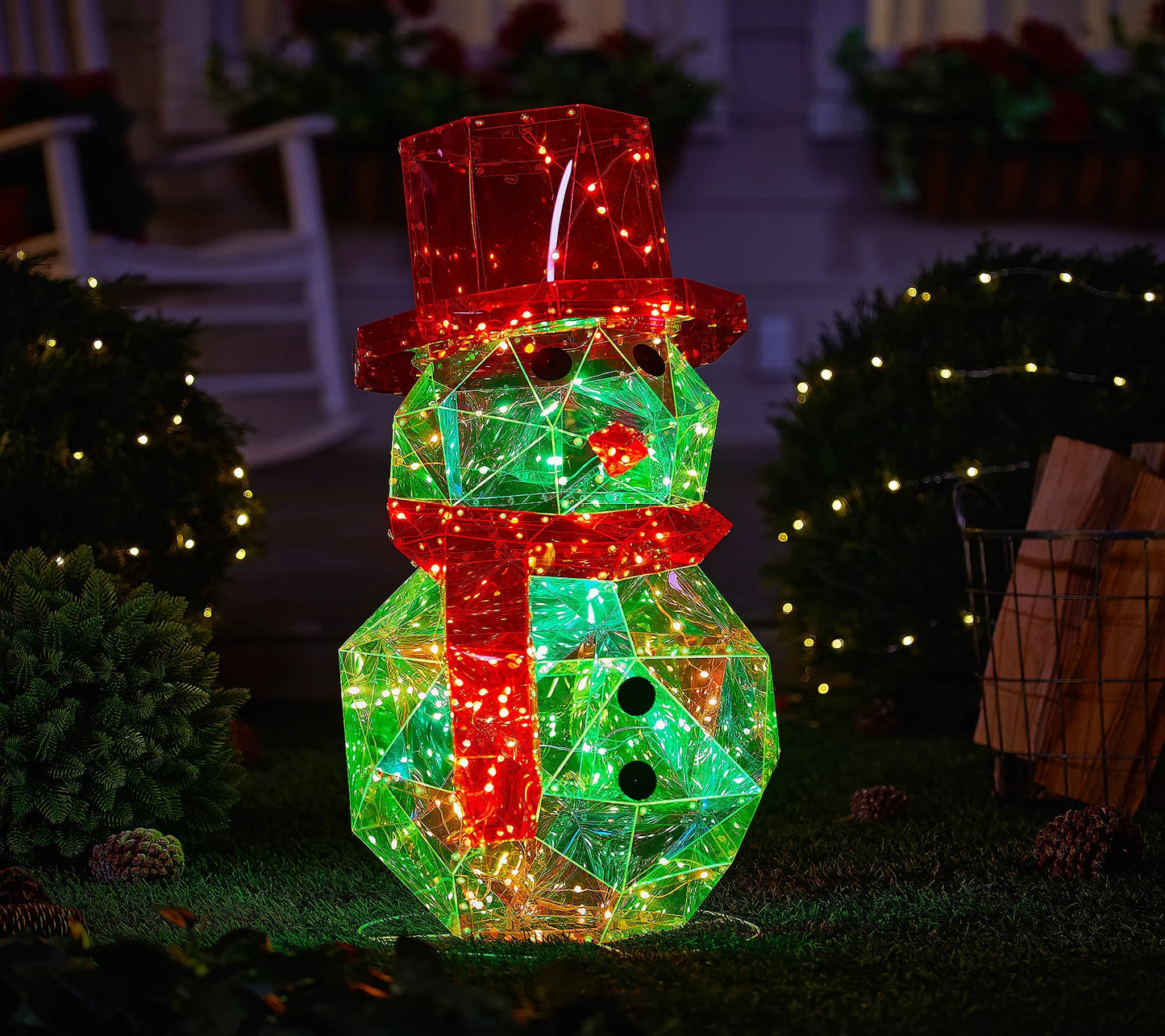 🎅 Early Christmas Sale 🎅✨Christmas Regular Holographic In/Outdoor Figure with Remote
